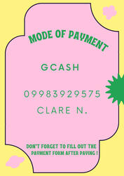 ꒰ MODE OF PAYMENT ꒱